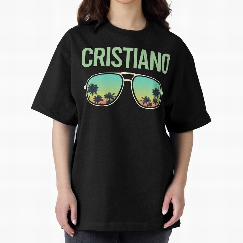 Cool Glasses Cristiano Oversized T-Shirt Back Your Heroes with FIFA World Cup 2026 USA Canada Mexico for Fans of CR7 and Messi and Spain and Netherlands, Bringing Tournament Hype, Historic Matchups, Family Viewing Parties and Global Sports Pride;