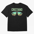 Cool Glasses Cristiano Oversized T-Shirt Back Your Heroes with FIFA World Cup 2026 USA Canada Mexico for Fans of CR7 and Messi and Spain and Netherlands, Bringing Tournament Hype, Historic Matchups, Family Viewing Parties and Global Sports Pride;
