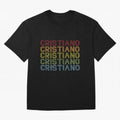 Cristiano Name T Shirt - Cristiano Vintage Retro Cristiano Name Gift Item Tee Oversized T-Shirt Follow the Final Road of FIFA World Cup 2026 Spirit, Built around Argentina, France and Brazil, Mbappe, Stadium Memories, Football Loyalty,