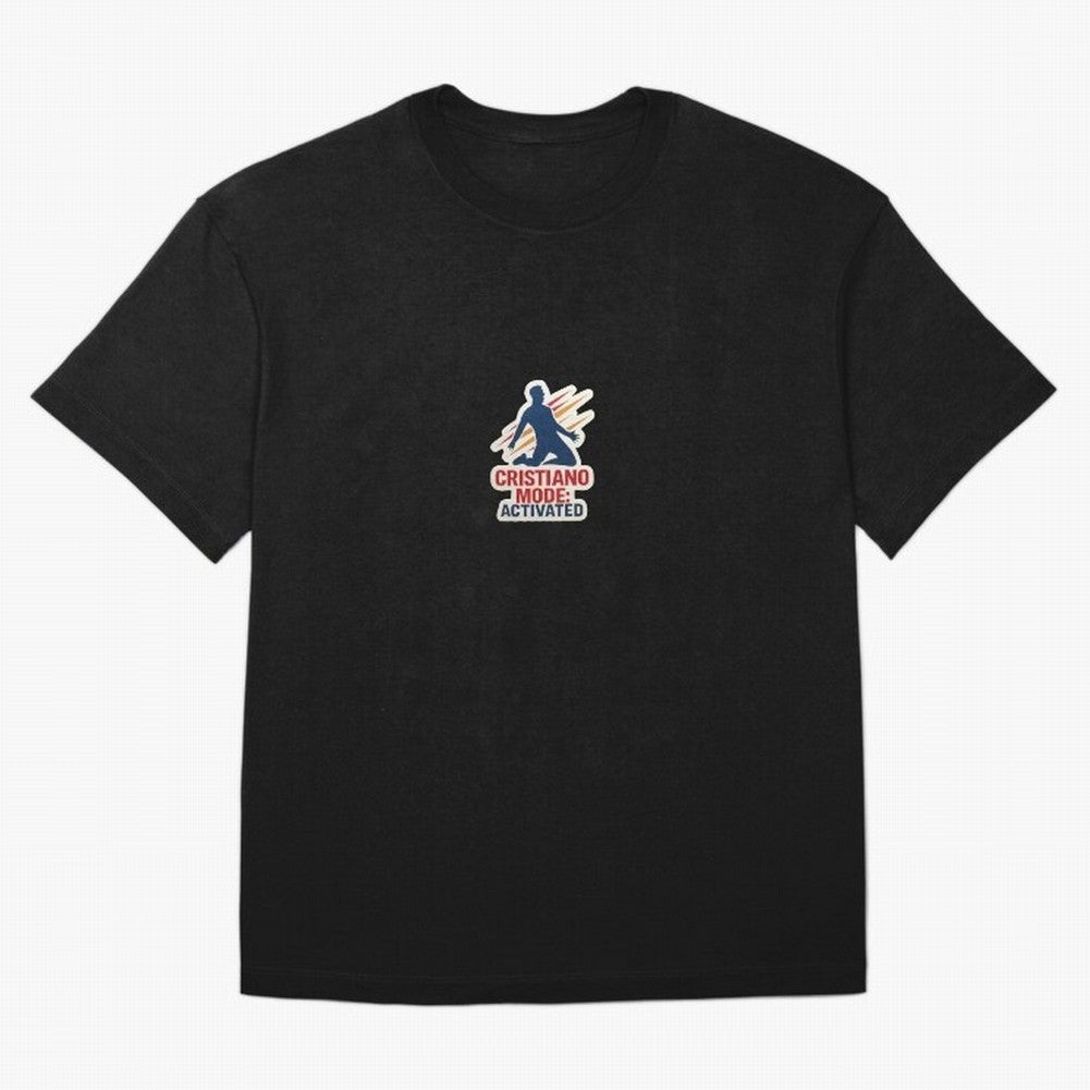 Cristiano Mode: Activated v2 Oversized T-Shirt Celebrate Fan Favorites in FIFA World Cup 2026 USA Canada Mexico Spirit, Featuring England, Messi, Match Day Excitement, Supporter Culture, Golden Goals and Global Football Passion; Made for Collectors
