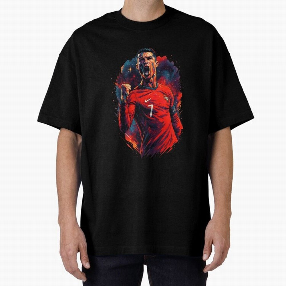 cr7 the legend Oversized T-Shirt Spotlight Global Football Passion for FIFA World Cup 2026 USA Canada Mexico, with Messi and Cristiano Ronaldo, England, France and Netherlands, Soccer Culture, Superstar Moments, National Team Dreams and Competitive