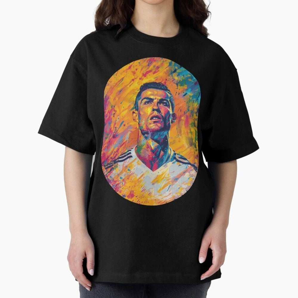 Cristiano Oversized T-Shirt Celebrate Unforgettable Nights in FIFA World Cup 2026 for Fans of CR7 and Messi and Portugal, Spain and Germany, Bringing Worldwide Fan Energy, Dramatic Goals, Stadium Lights and Championship Celebrations; Built for