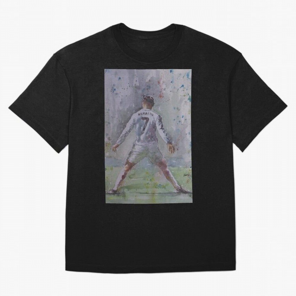 Cristiano Ronaldo - Portrait 2 Oversized T-Shirt Fuel FIFA World Cup 2026 for Fans of Cristiano Ronaldo, Haaland and CR7 and Argentina and Brazil, Bringing Stadium Chants, National Pride, Trophy Dreams and Unforgettable Football Memories; Made for