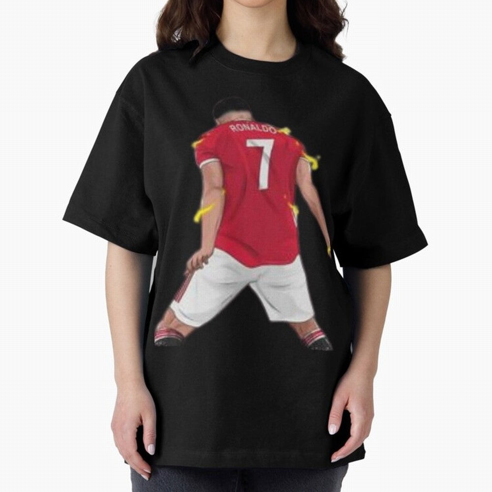 The best player in world Cristiano Ronado Oversized T-Shirt Mark Global Football Passion for FIFA World Cup 2026, Made for Messi, Neymar and Mbappe, France and Portugal, Sports Nostalgia, International Competition, Famous Players and Unforgettable