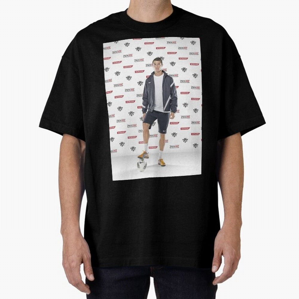 sport cristiano ronaldo football Oversized T-Shirt Support FIFA World Cup 2026 USA Canada Mexico Spirit, Built around Netherlands, Messi, Neymar and Mbappe, Worldwide Fan Energy, Dramatic Goals, Stadium Lights and Championship Celebrations; Great
