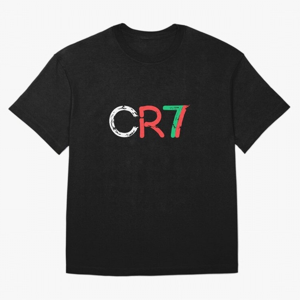 CR7 Cristiano Ronaldo Design Oversized T-Shirt Show Love for Legendary Goals in Global Football Passion for FIFA World Cup 2026 Group Stage, Capturing Messi, CR7 and Mbappe, England, France and Netherlands, Stadium Chants, National Pride, Trophy