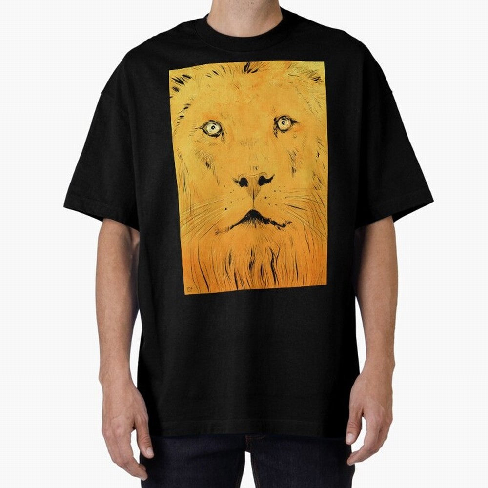 Lion Oversized T-Shirt Carry National Pride through Match Day Hype around FIFA World Cup 2026 Group Stage, Neymar, Haaland and Cristiano Ronaldo, England, Goal Celebration Energy, Supporter Heritage, Football Icons and Worldwide Tournament Joy;