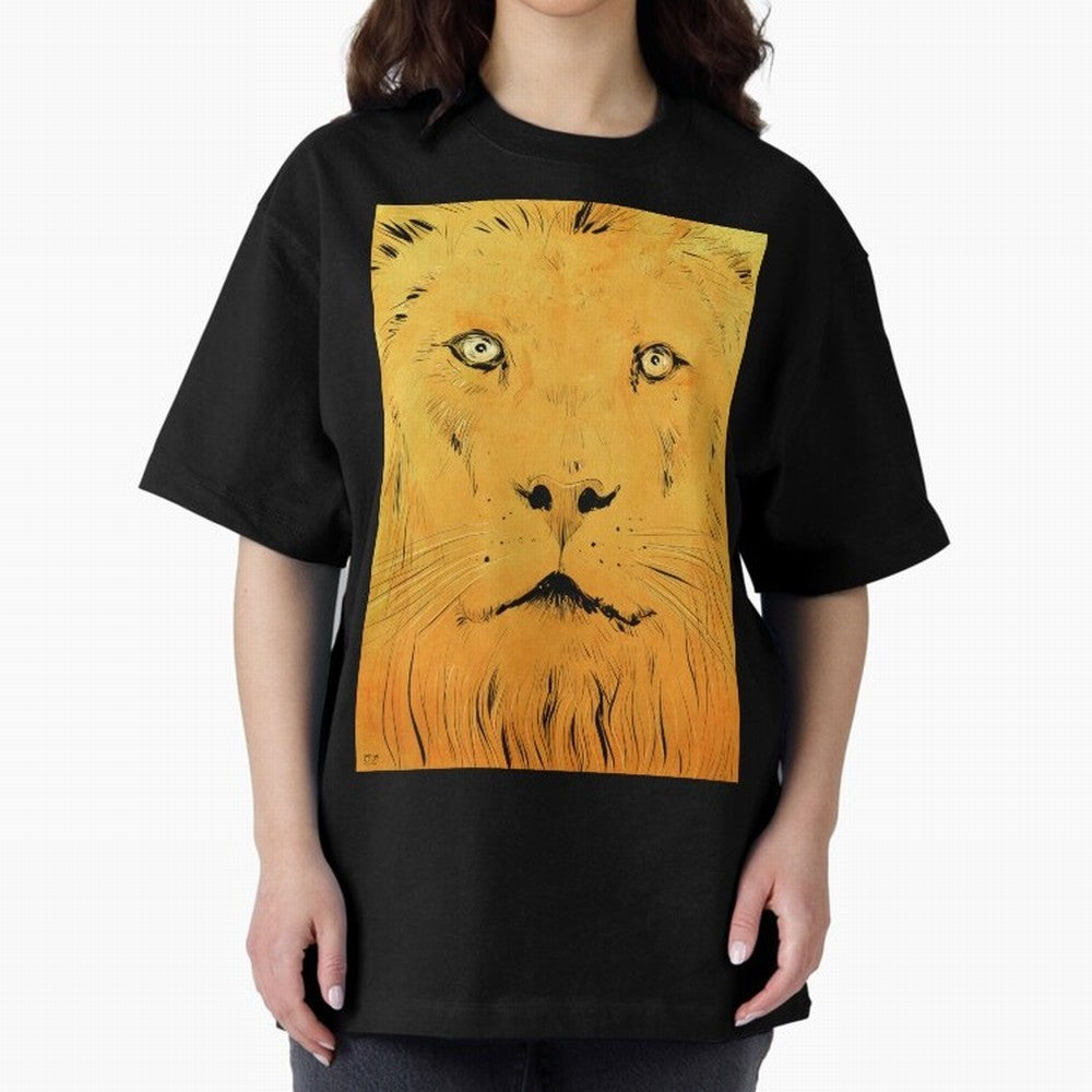 Lion Oversized T-Shirt Carry National Pride through Match Day Hype around FIFA World Cup 2026 Group Stage, Neymar, Haaland and Cristiano Ronaldo, England, Goal Celebration Energy, Supporter Heritage, Football Icons and Worldwide Tournament Joy;