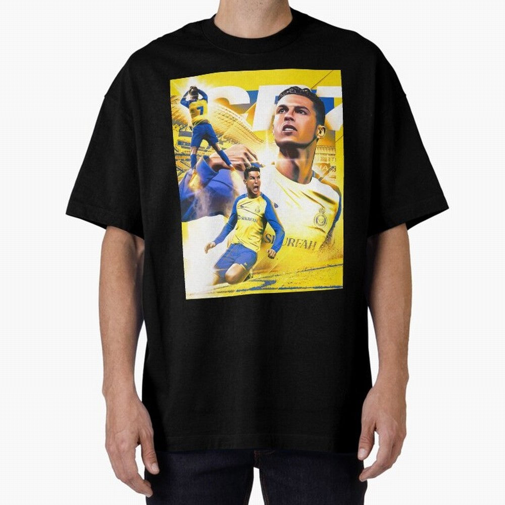 Cr7 Al Nassr Oversized T-Shirt Wear the Spirit of Global Football Passion for FIFA World Cup 2026, Made for Neymar, Portugal, Worldwide Fan Energy, Dramatic Goals, Stadium Lights and Championship Celebrations; Built for Supporters Chasing Trophy