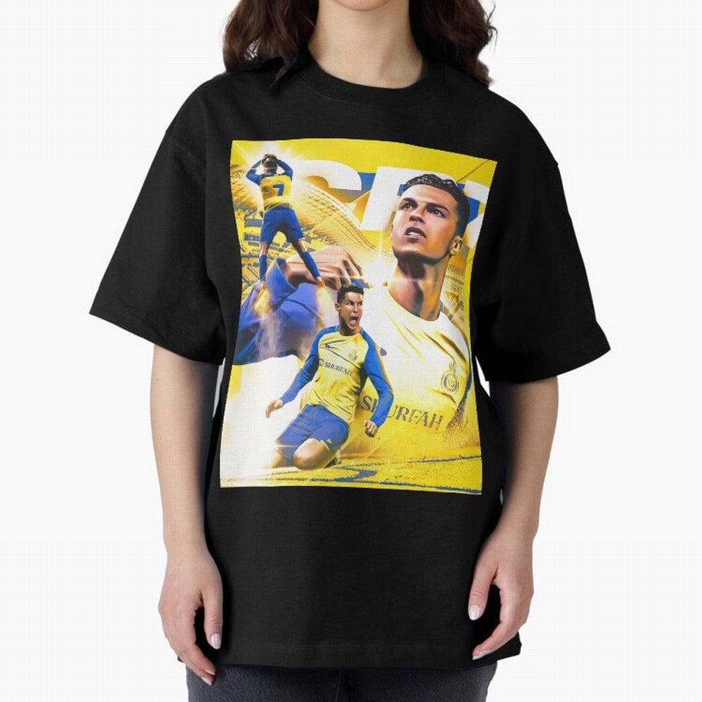 Cr7 Al Nassr Oversized T-Shirt Wear the Spirit of Global Football Passion for FIFA World Cup 2026, Made for Neymar, Portugal, Worldwide Fan Energy, Dramatic Goals, Stadium Lights and Championship Celebrations; Built for Supporters Chasing Trophy