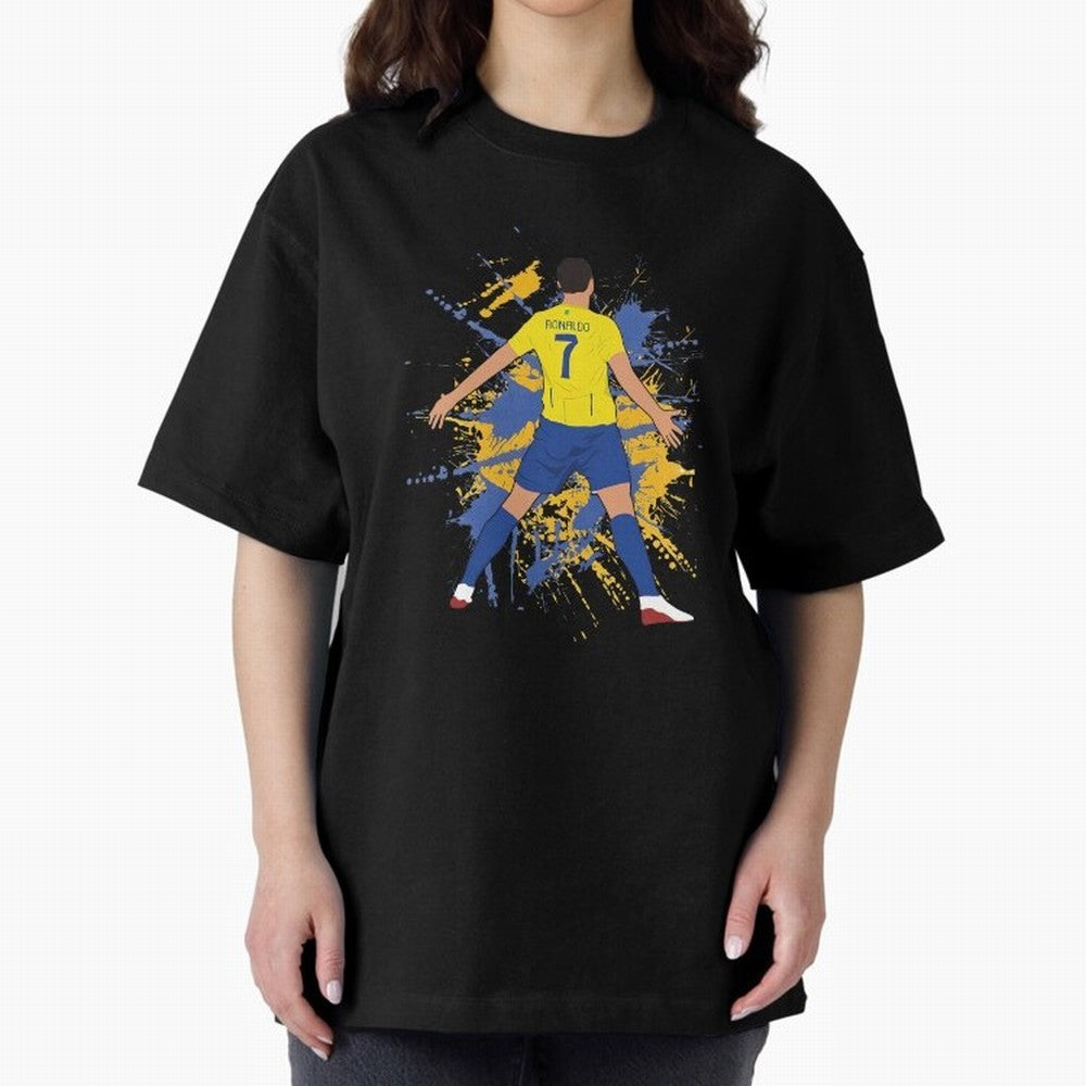 siuu cristiano alnasr football Oversized T-Shirt Bring Champion Energy into FIFA World Cup 2026 for Fans of Neymar, Haaland and Cristiano Ronaldo and Spain, Bringing Football History, Final Match Energy, Crowd Noise and Once in a Lifetime Moments;