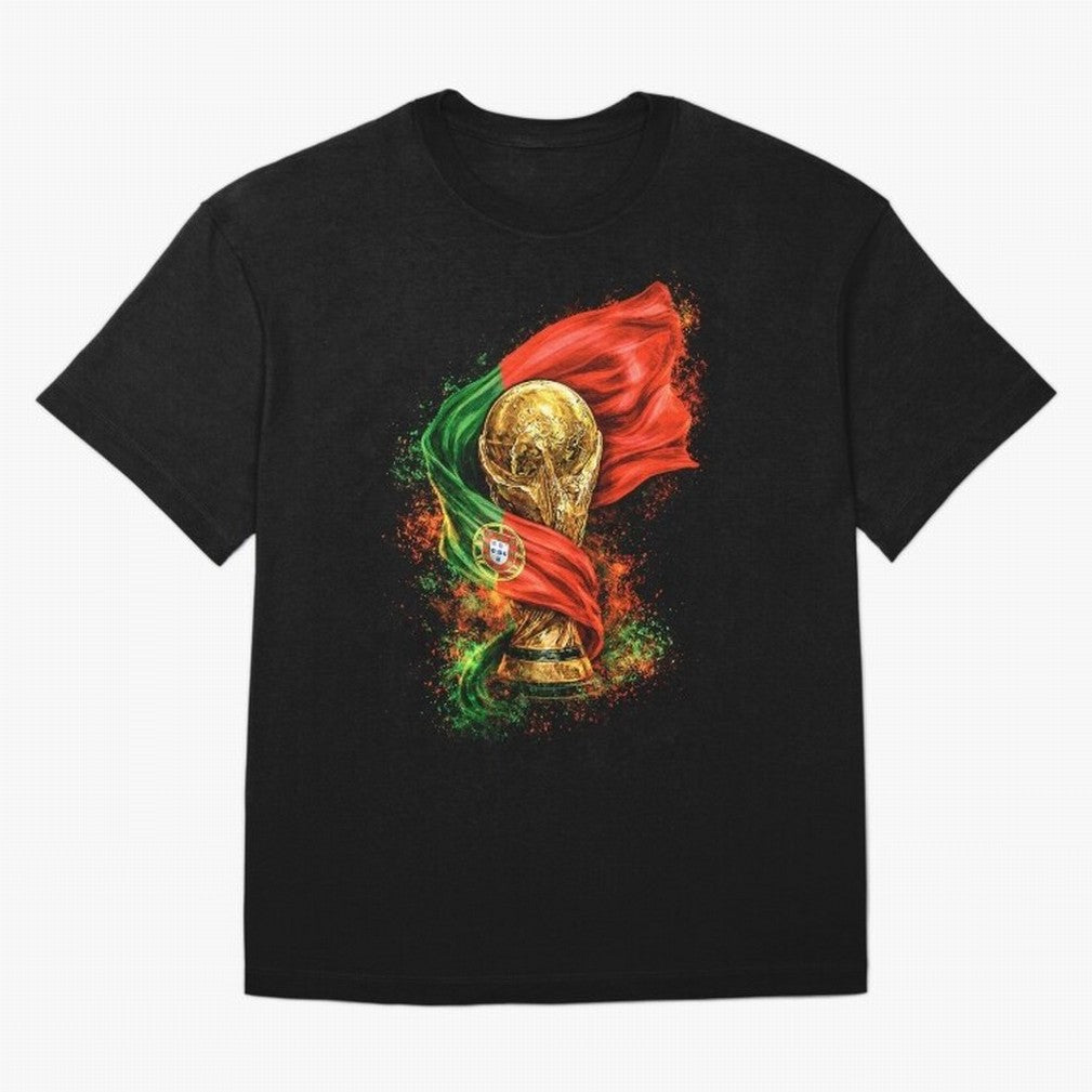 Portugal Football National Pride Oversized T-Shirt Carry the Dream of Match Day Hype around FIFA World Cup 2026 USA Canada Mexico, CR7, France and Portugal, Championship Spirit, Famous Goals, Roaring Crowds and International Football Unity; Ideal