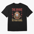 Portugal Soccer 2026 The Brave Nation Vintage Football Fan Design Oversized T-Shirt Support Your Favorite Stars during the FIFA World Cup 2026 Journey through Neymar Highlights, Spain and Netherlands Pride, Game Day Rituals, Football Legends,