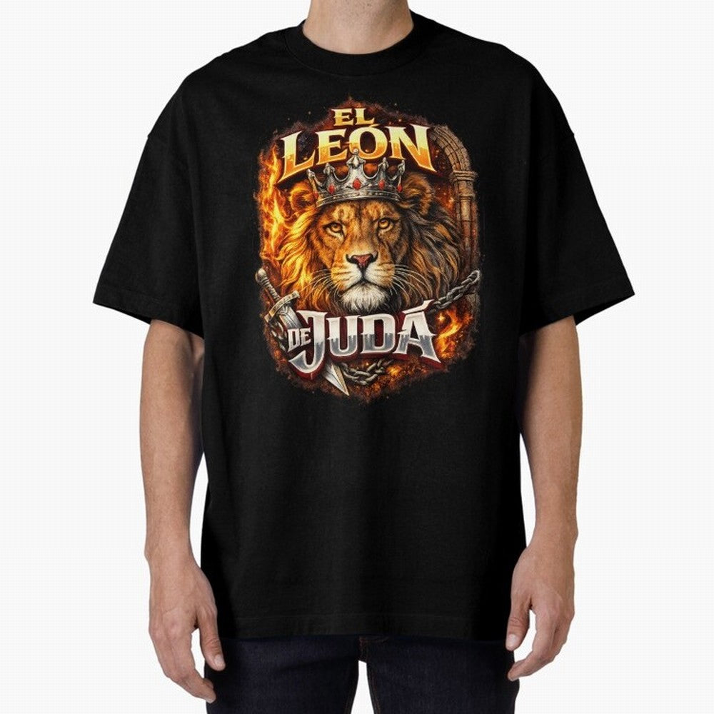 The Lion of Judah Oversized T-Shirt Celebrate the Next Chapter of Global Football Passion for FIFA World Cup 2026 USA Canada Mexico, Inspired by Haaland, Spain, Match Day Excitement, Supporter Culture, Golden Goals and Global Football Passion;