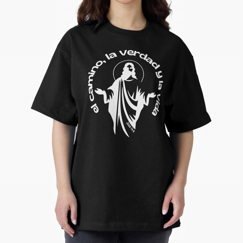 el camino, la verdad y la vida Oversized T-Shirt Fuel the Hype around FIFA World Cup 2026 Group Stage for Fans of Mbappe and Neymar and Germany, Bringing Stadium Chants, National Pride, Trophy Dreams and Unforgettable Football Memories; Built for