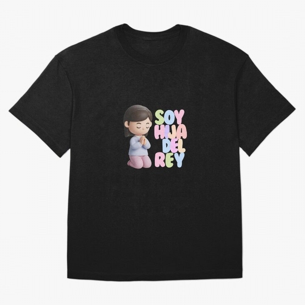 Soy Hija del Rey | Dise?o Cristiano Dulce en Colores Pastel Oversized T-Shirt Experience the Global Stage of FIFA World Cup 2026 for Fans of Messi and Cristiano Ronaldo and France, Bringing Supporter Pride, Iconic Celebrations, Legendary Names and