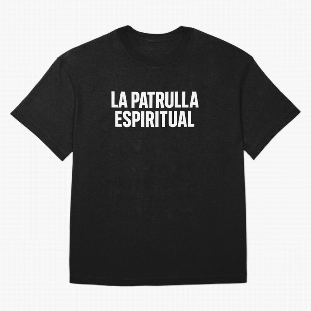 La Patrulla Espiritual, Spanish Faith Quote Gift, Christian Spiritual Humor Graphic Tee for Believers Latinos Oversized T-Shirt Make Memories around FIFA World Cup 2026 USA Canada Mexico for Fans of CR7 and Messi and Argentina and Brazil, Bringing