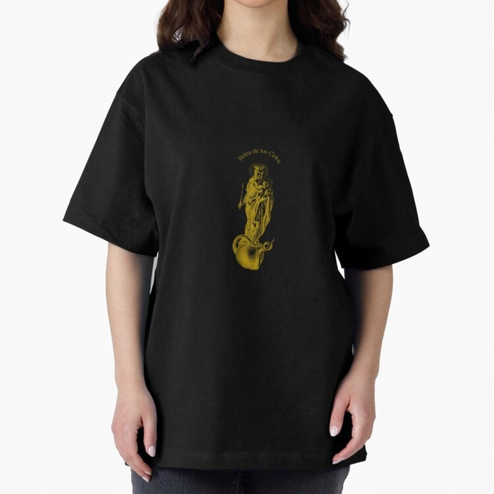Reina de los Cielos Oversized T-Shirt Celebrate the Magic of the FIFA World Cup 2026 USA Canada Mexico Journey through Mbappe and Neymar Highlights, France and Portugal Pride, Football Passion, Legendary Performances, Festival Vibes and Supporter