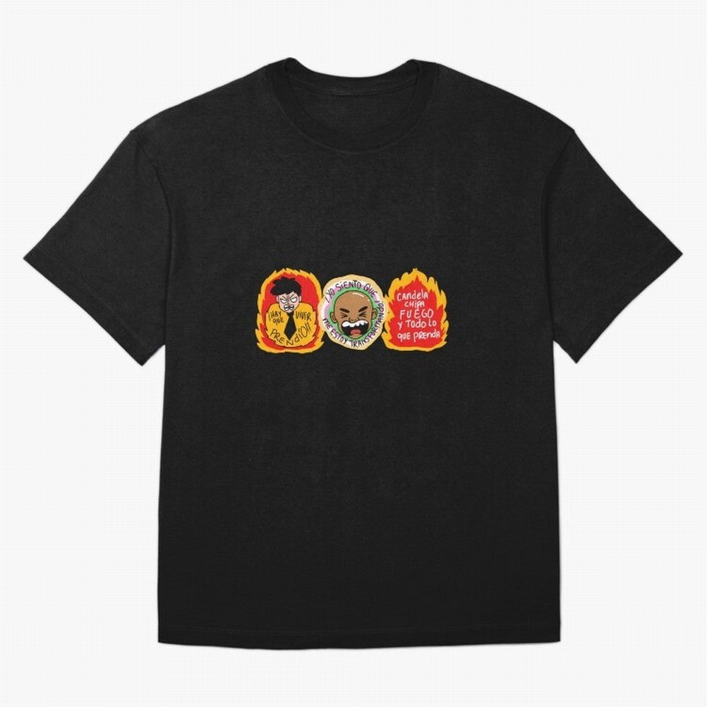 Hay Que Vivir Prendo Yo Siento Que Me Estoy Transformando Candela Chipa Fuego Y Todo Lo Que Prenda Oversized T-Shirt Bring World Football Passion into FIFA World Cup 2026 USA Canada Mexico Spirit, Featuring Spain, Cristiano Ronaldo, Football