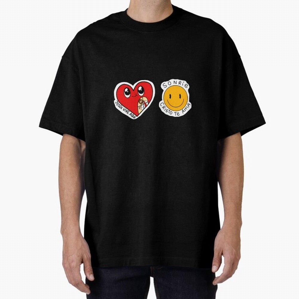 Jesus Vive Aqu Oversized T-Shirt Refresh FIFA World Cup 2026 for Fans of Haaland and Mbappe and Argentina and Brazil, Bringing Vintage Soccer Flavor, Modern Football Stars, National Flags and Final Night Emotion; Built for Supporters Chasing Trophy