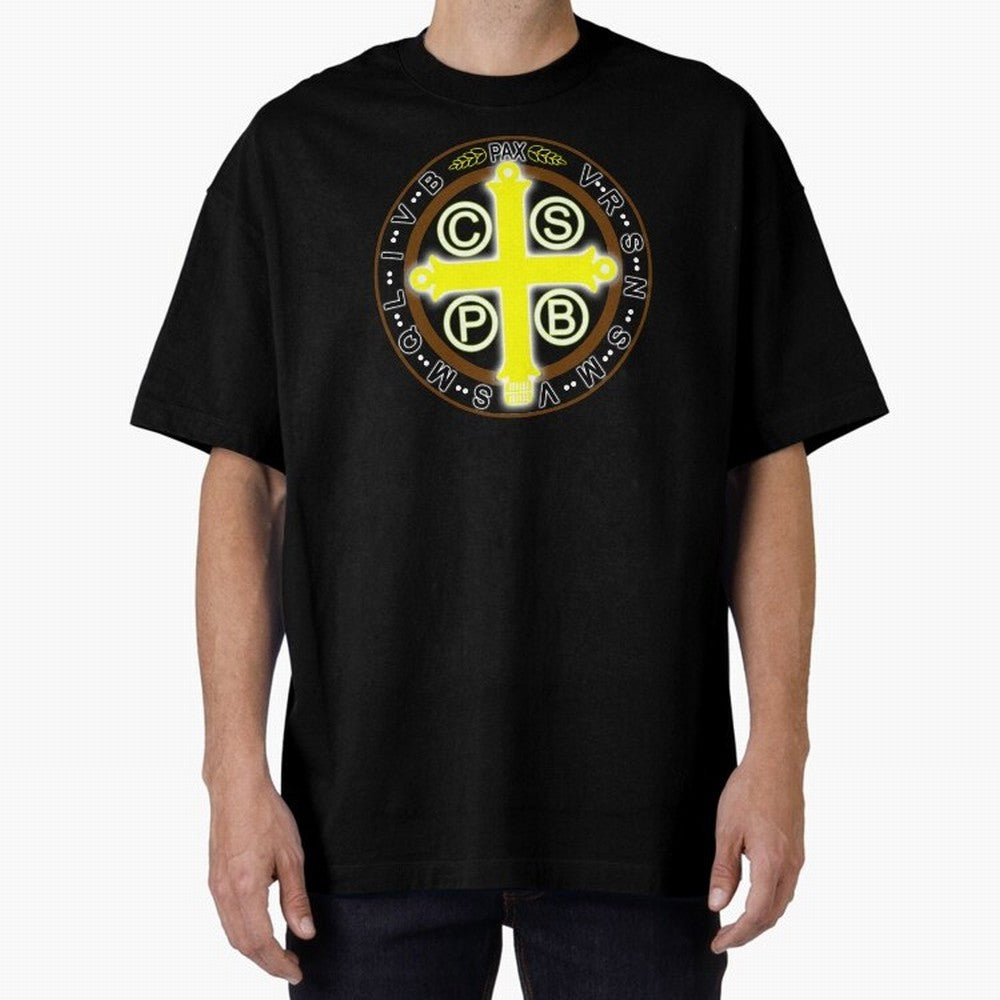 Medalla de San Benito Color Back Oversized T-Shirt Show Fan Pride Across FIFA World Cup 2026 Centered on CR7 and Messi, Portugal, Spain and Germany Energy, Game Day Rituals, Football Legends, Country Pride and the Road to the Final; Perfect for