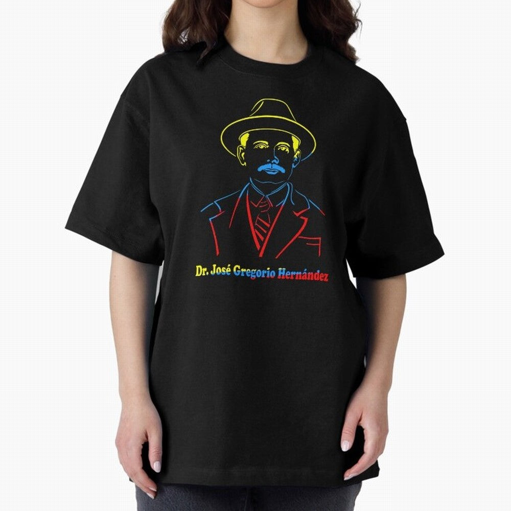 Dr. Jos¨¦ Gregorio Hern¨¢ndez Colores Bandera Oversized T-Shirt Carry the Dream of Global Football Passion for FIFA World Cup 2026 Group Stage, Filled with CR7, Spain, Global Supporter Spirit, Legendary Goals, National Colors and Tournament