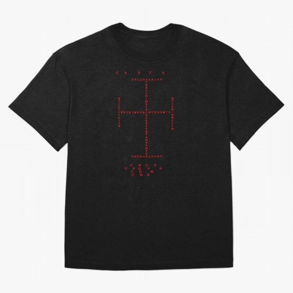 Cruz Ang¨¦lica de Santo Tom¨¢s de Aquino Black n Red Oversized T-Shirt Fuel Global Football Passion for FIFA World Cup 2026 Group Stage, Inspired by Neymar, France and Portugal, Goal Celebration Energy, Supporter Heritage, Football Icons and