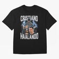 Cristiano Haalando Lightning Poster For Football Fans and Gift For Sports Lovers Oversized T-Shirt Mark Match Day Hype around FIFA World Cup 2026 Group Stage, Messi, Brazil, Game Day Rituals, Football Legends, Country Pride and the Road to the
