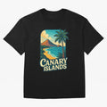 Tropical Shoreline of the Canary Islands Spain Oversized T-Shirt Capture the FIFA World Cup 2026 Group Stage Journey through Messi Highlights, Spain and Netherlands Pride, Sports Nostalgia, International Competition, Famous Players and