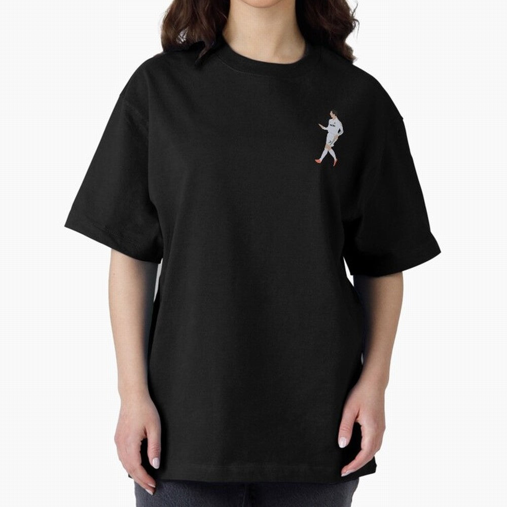 Cristiano Calma Celebration Art Oversized T-Shirt Feel the Trophy Chase of the FIFA World Cup 2026 USA Canada Mexico Journey through Mbappe and Neymar Highlights, France Pride, Football Festival Excitement, Trophy Ambitions, Country Rivalries and