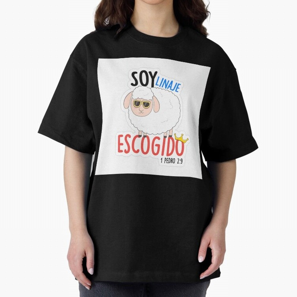 Soy Linaje Escogido - Sticker Cristiano Oversized T-Shirt Make Every Kick Count in FIFA World Cup 2026 Centered on Haaland, Brazil, Portugal and Argentina Energy, Supporter Pride, Iconic Celebrations, Legendary Names and Global Match Day Energy;