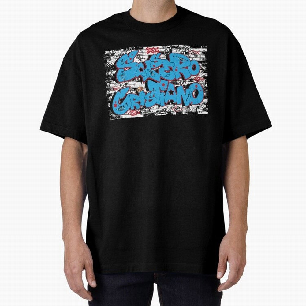 Salsero Cristiano Oversized T-Shirt Discover Global Football Passion for FIFA World Cup 2026 USA Canada Mexico, Filled with Cristiano Ronaldo, Haaland and CR7, France and Portugal, Sports Nostalgia, International Competition, Famous Players and