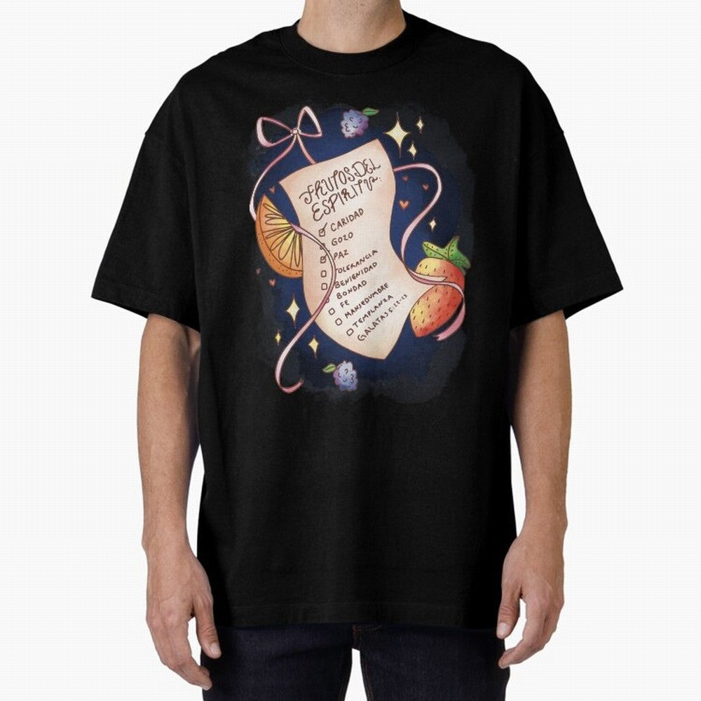 Chrisitian Frutos del Espiritu, Cristiano, Iglesia, Religioso Oversized T-Shirt Celebrate Football Heritage in FIFA World Cup 2026 Group Stage for Fans of Cristiano Ronaldo, Haaland and CR7 and Argentina, France and Brazil, Bringing Championship
