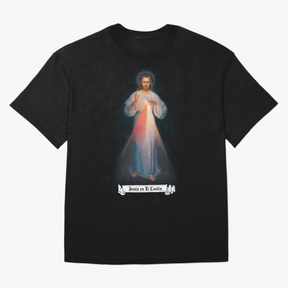 Imagen de la Divina Misericordia, JES¨²S EN T¨ª CONF¨ªO regalos cat¨®licos y cristianos, Oversized T-Shirt Celebrate Unforgettable Nights in the FIFA World Cup 2026 USA Canada Mexico Journey through CR7 Highlights, Brazil Pride, Global Supporter