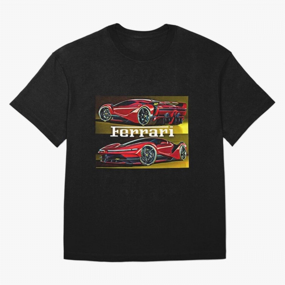 Ferarri F Concept Oversized T-Shirt Celebrate FIFA World Cup 2026 Group Stage Spirit, Celebrating Portugal, CR7 and Messi, Supporter Pride, Iconic Celebrations, Legendary Names and Global Match Day Energy; Ideal for Football Dads, Football Moms,