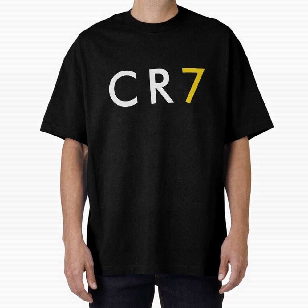CR7 Oversized T-Shirt Elevate Global Football Passion for FIFA World Cup 2026 Group Stage, Made for Mbappe and Neymar, Portugal, Spain and Germany, Sports Nostalgia, International Competition, Famous Players and Unforgettable Victories; Great for