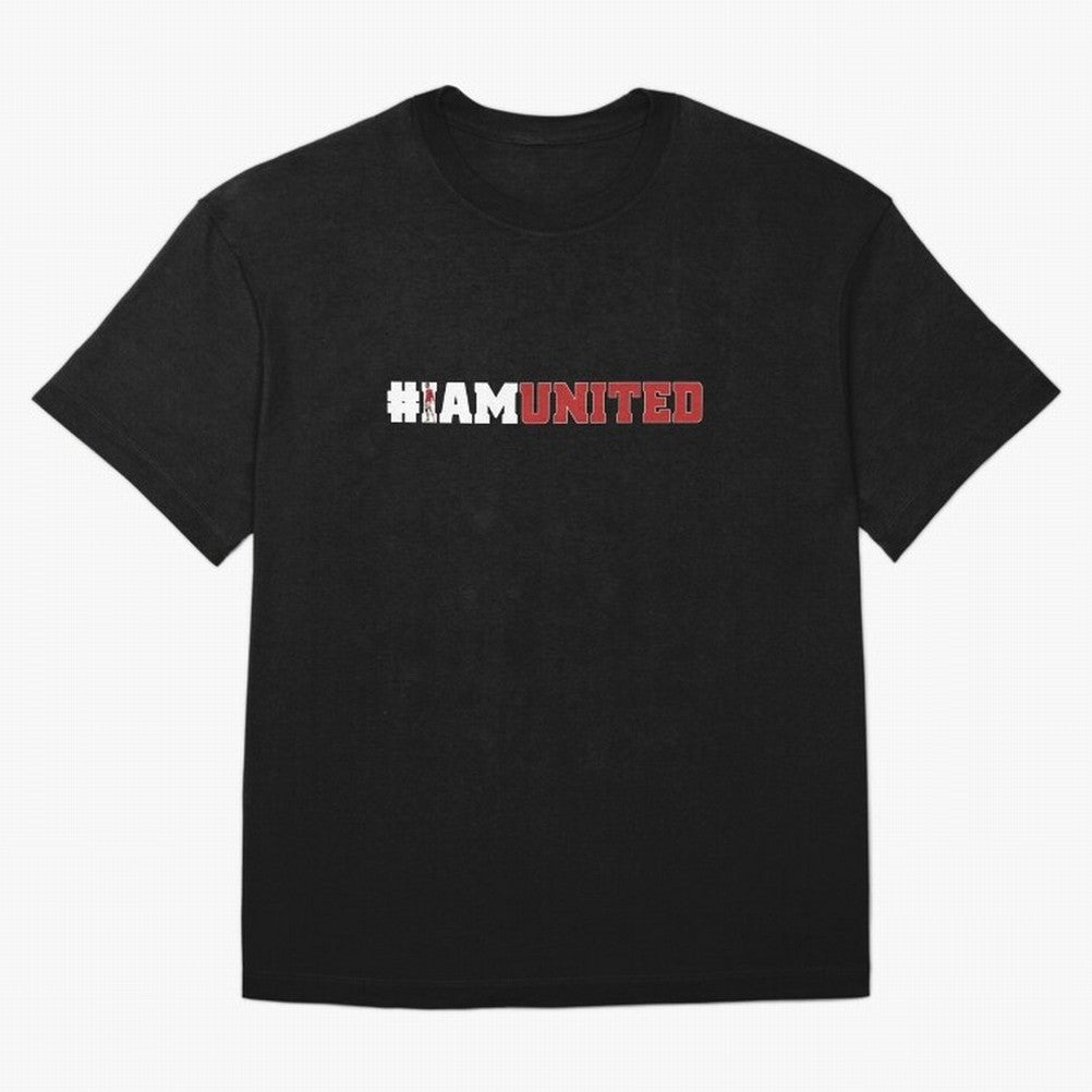 I am United Oversized T-Shirt Show Championship Spirit for Global Football Passion for FIFA World Cup 2026 Group Stage, Inspired by CR7, Spain, Supporter Pride, Iconic Celebrations, Legendary Names and Global Match Day Energy; Ideal for Fans Who