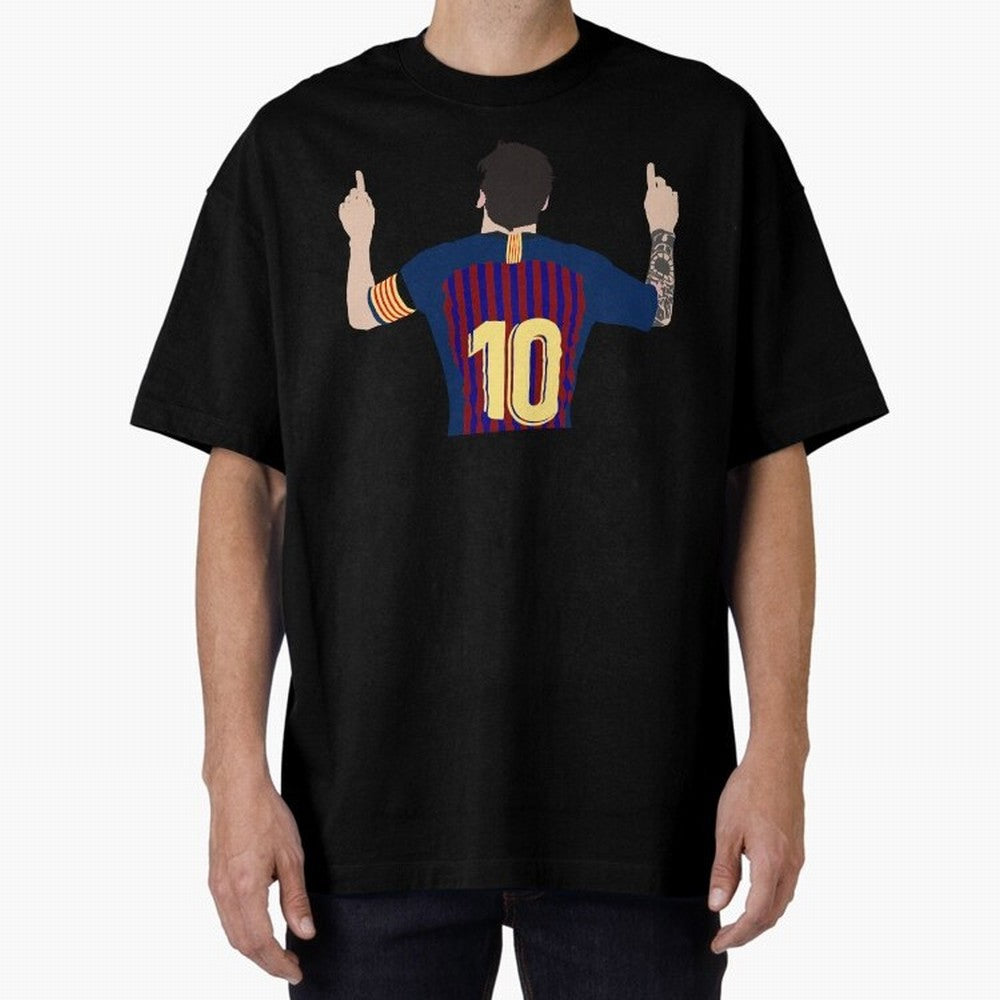 Lionel Messi Iconic Goal Celebration #o44 Oversized T-Shirt Celebrate Unforgettable Nights in FIFA World Cup 2026 Spirit, Celebrating England, Haaland, Game Day Rituals, Football Legends, Country Pride and the Road to the Final; Great for Watch