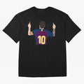 Lionel Messi Iconic Goal Celebration #o44 Oversized T-Shirt Celebrate Unforgettable Nights in FIFA World Cup 2026 Spirit, Celebrating England, Haaland, Game Day Rituals, Football Legends, Country Pride and the Road to the Final; Great for Watch