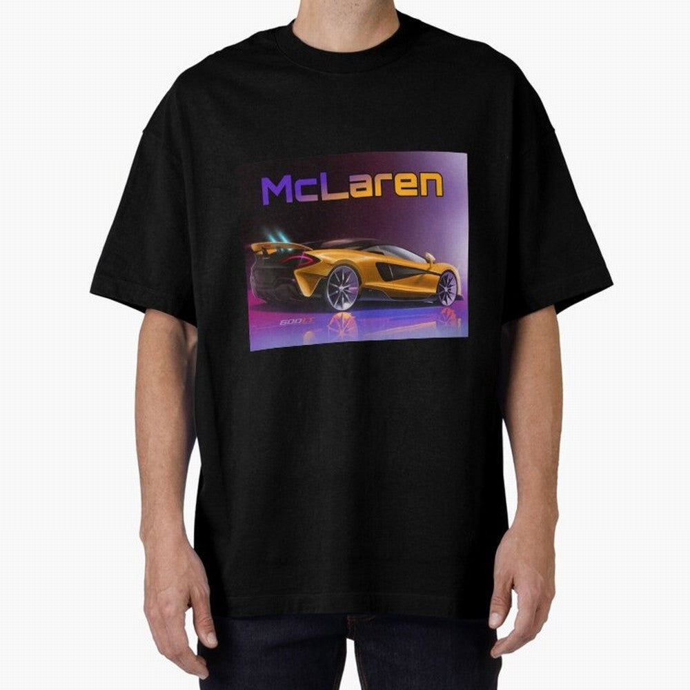 Mclaren in Gradient Metallic Color Oversized T-Shirt Celebrate Fan Culture around Match Day Hype around FIFA World Cup 2026 Group Stage, Haaland, England and Germany, Supporter Pride, Iconic Celebrations, Legendary Names and Global Match Day