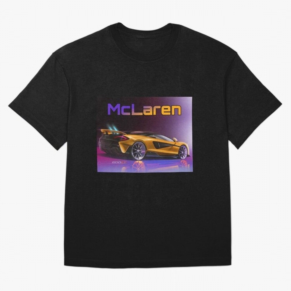 Mclaren in Gradient Metallic Color Oversized T-Shirt Celebrate Fan Culture around Match Day Hype around FIFA World Cup 2026 Group Stage, Haaland, England and Germany, Supporter Pride, Iconic Celebrations, Legendary Names and Global Match Day