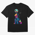 Ronaldinho Wpap Art Oversized T-Shirt Show Match Day Excitement for Match Day Hype around FIFA World Cup 2026, Messi, Neymar and Mbappe, England, France and Netherlands, Champion Mindset, Group Stage Buzz, Knockout Tension and Passionate Fan