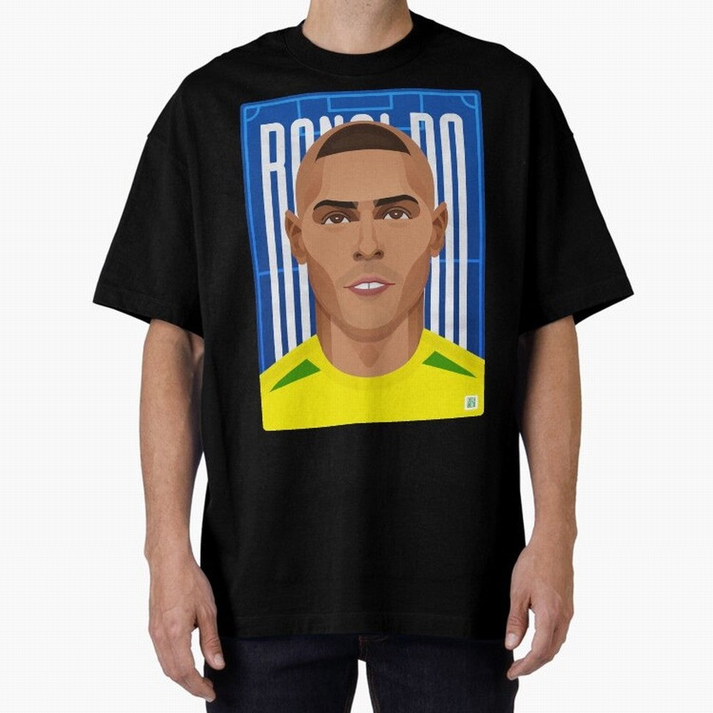 Ronaldo | The Phenomenon Oversized T-Shirt Show Support during Global Football Passion for FIFA World Cup 2026, Built around Mbappe, Argentina, France and Brazil, Supporter Pride, Iconic Celebrations, Legendary Names and Global Match Day Energy;