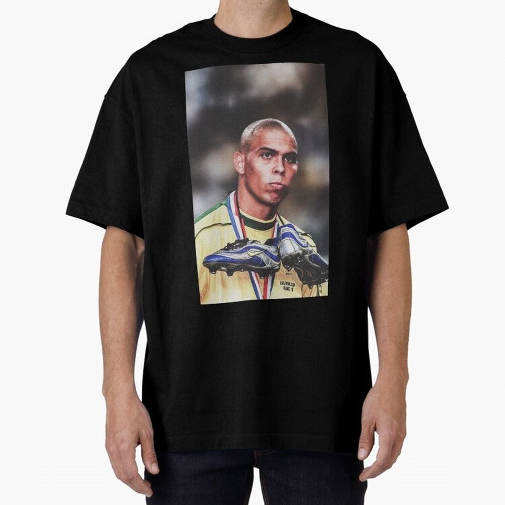 Ronaldo Luis Nazario de Lima Art Oversized T-Shirt Remember Iconic Moments from FIFA World Cup 2026 Filled with Neymar, Brazil Energy, Global Supporter Spirit, Legendary Goals, National Colors and Tournament Celebration; Built for Supporters