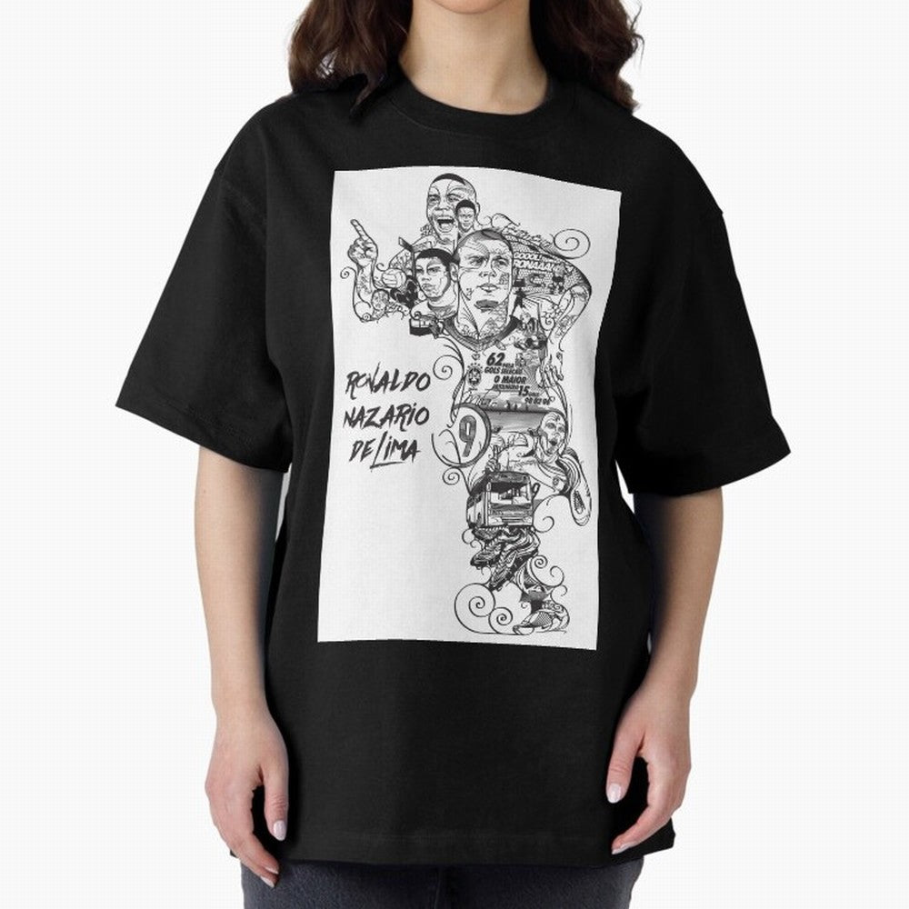 The R9 Era Oversized T-Shirt Bring the FIFA World Cup 2026 Group Stage Journey through Mbappe Highlights, Spain Pride, Football Festival Excitement, Trophy Ambitions, Country Rivalries and Star Player Buzz; Created for Match Day Parties, Soccer
