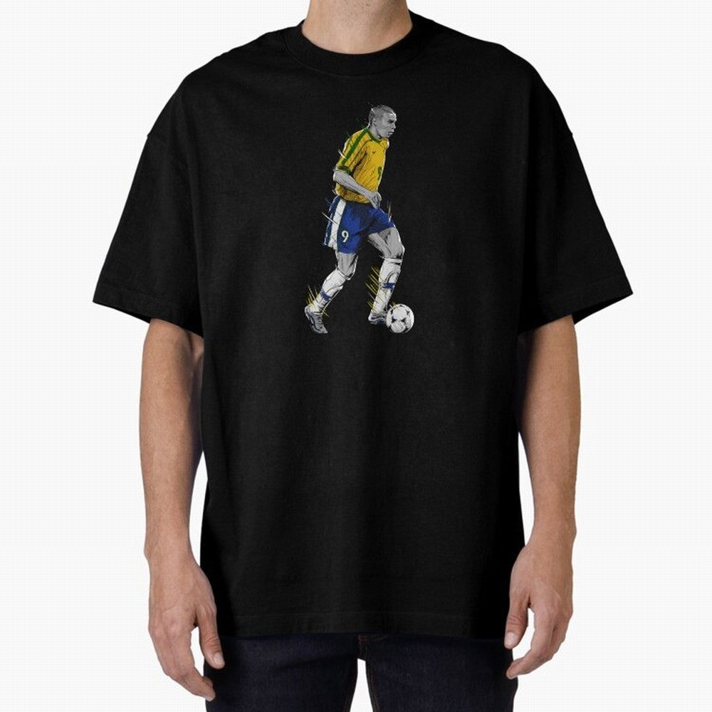 Ronaldo R9 Phenomenon Oversized T-Shirt Bring Stadium Energy to FIFA World Cup 2026 Group Stage Spirit, with Argentina, France and Brazil, Messi, Neymar and Mbappe, Champion Mindset, Group Stage Buzz, Knockout Tension and Passionate Fan Culture;