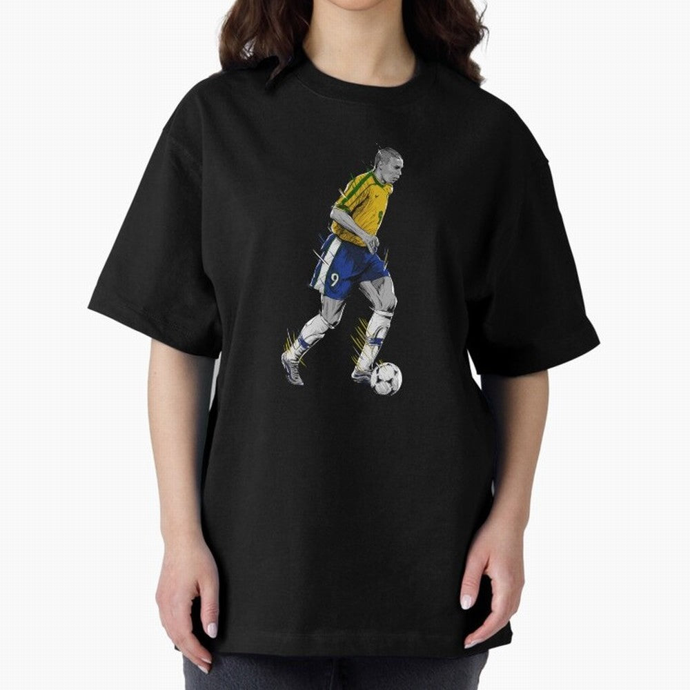 Ronaldo R9 Phenomenon Oversized T-Shirt Bring Stadium Energy to FIFA World Cup 2026 Group Stage Spirit, with Argentina, France and Brazil, Messi, Neymar and Mbappe, Champion Mindset, Group Stage Buzz, Knockout Tension and Passionate Fan Culture;
