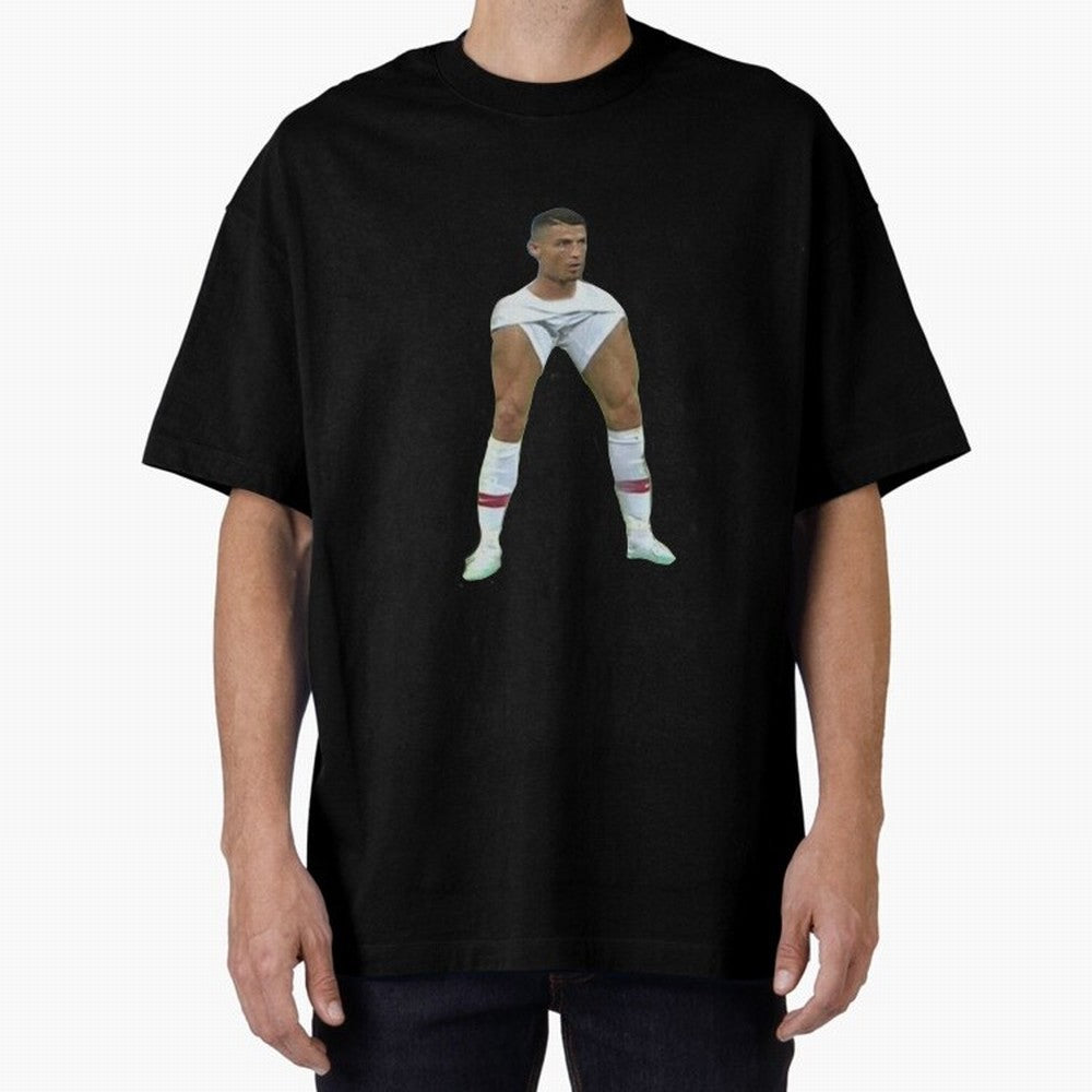 Ronaldo Oversized T-Shirt Carry FIFA World Cup 2026 for Fans of Messi, CR7 and Mbappe and Germany, Bringing Sports Nostalgia, International Competition, Famous Players and Unforgettable Victories; Perfect for People Who Love Argentina, Brazil,