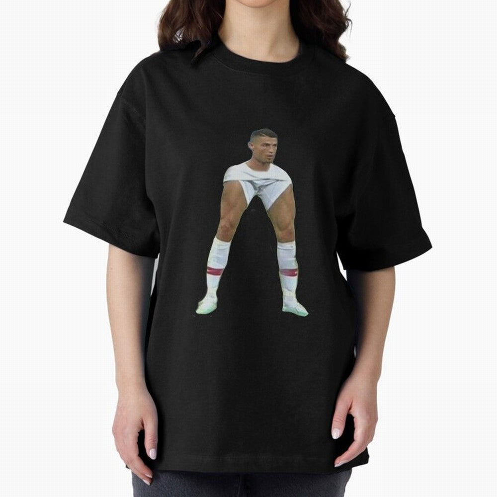 Ronaldo Oversized T-Shirt Carry FIFA World Cup 2026 for Fans of Messi, CR7 and Mbappe and Germany, Bringing Sports Nostalgia, International Competition, Famous Players and Unforgettable Victories; Perfect for People Who Love Argentina, Brazil,