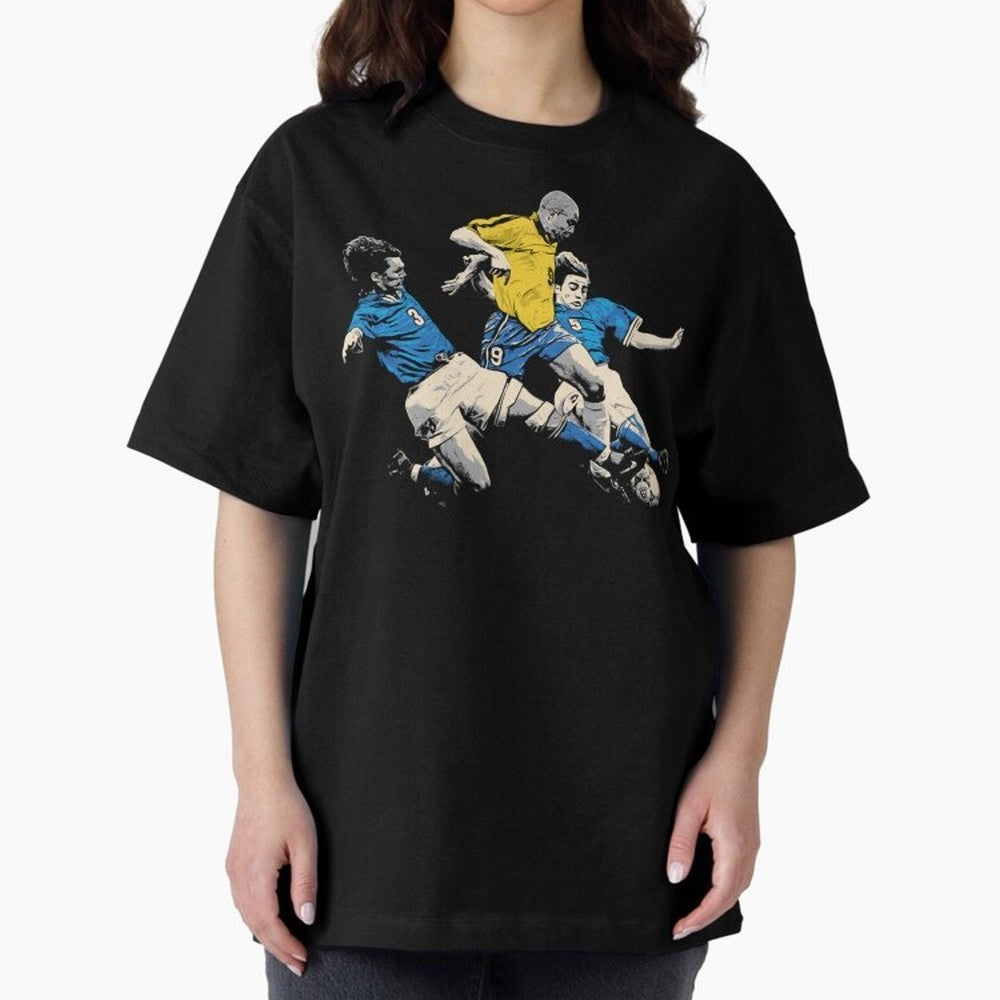 Ronaldo Nazario Oversized T-Shirt Back Your Heroes with FIFA World Cup 2026 Group Stage for Fans of Neymar and England and Germany, Bringing Stadium Memories, Football Loyalty, International Chants and Championship Tradition; Perfect for Supporters